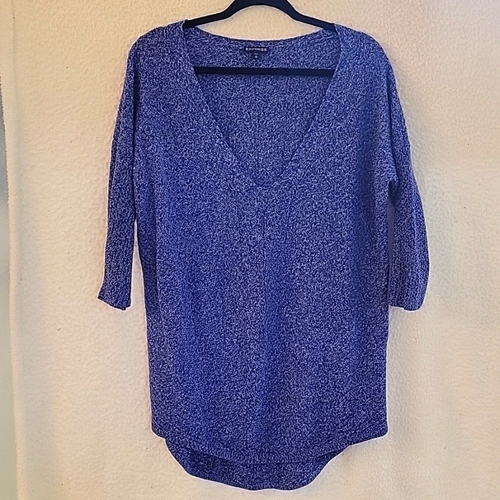 Express Sweater | Women's Medium | Blue & White